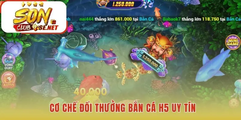 Cơ chế đổi thưởng bắn cá h5 minh bạch và an toàn