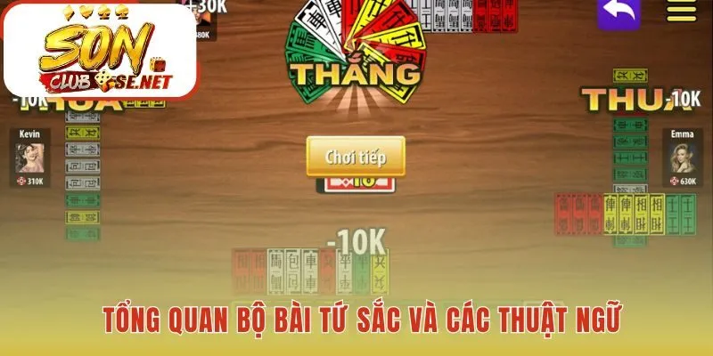 Bộ bài tứ sắc bao gồm 112 lá với bảy đạo quân bốn màu